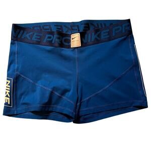 Nike Pro Dri-Fit Mid Rise 3" Teal Tight Shorts.  Women's Size XL